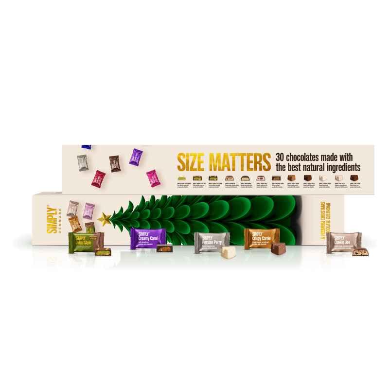 simply chocolate julekalender 2026 chokolade 30 låger