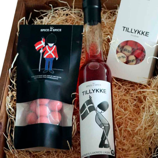 Gaveæske fra Spice by Spice tillykke flag