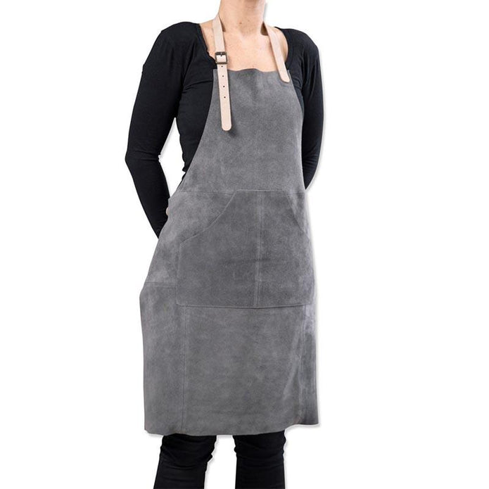 Billede af Stuff Design- Dame forklæde i ruskind, grå