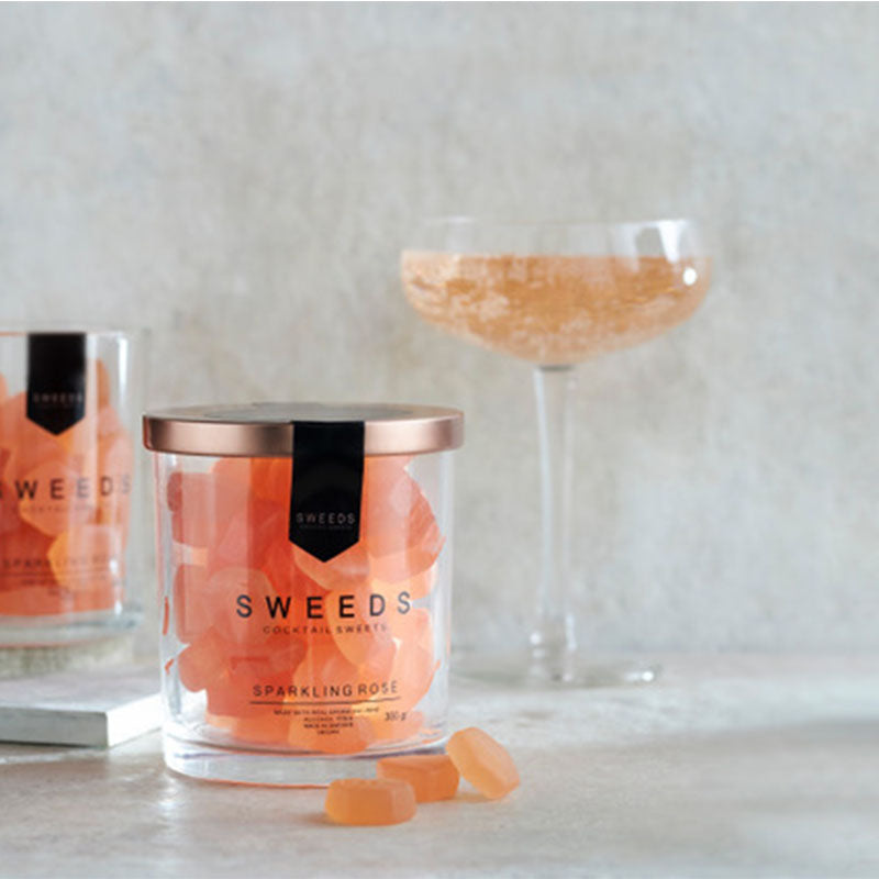 sweeds sparkling rosé rosevin vingummi
