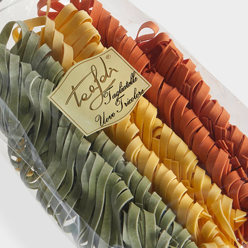 Tealdi pasta trefarvet gourmet pasta æg