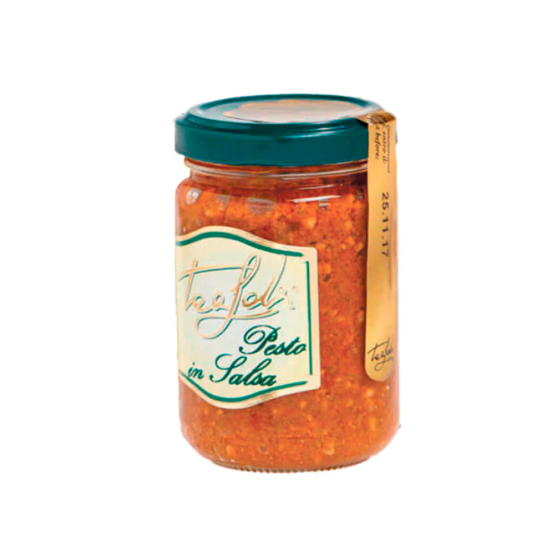 Pesto in salsa fra Tealdi tomatpesto