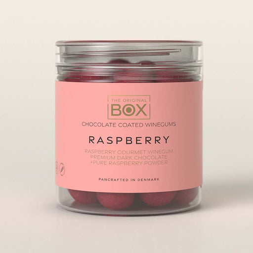 theboxoriginal raspberry vingummi chokolade raspberry