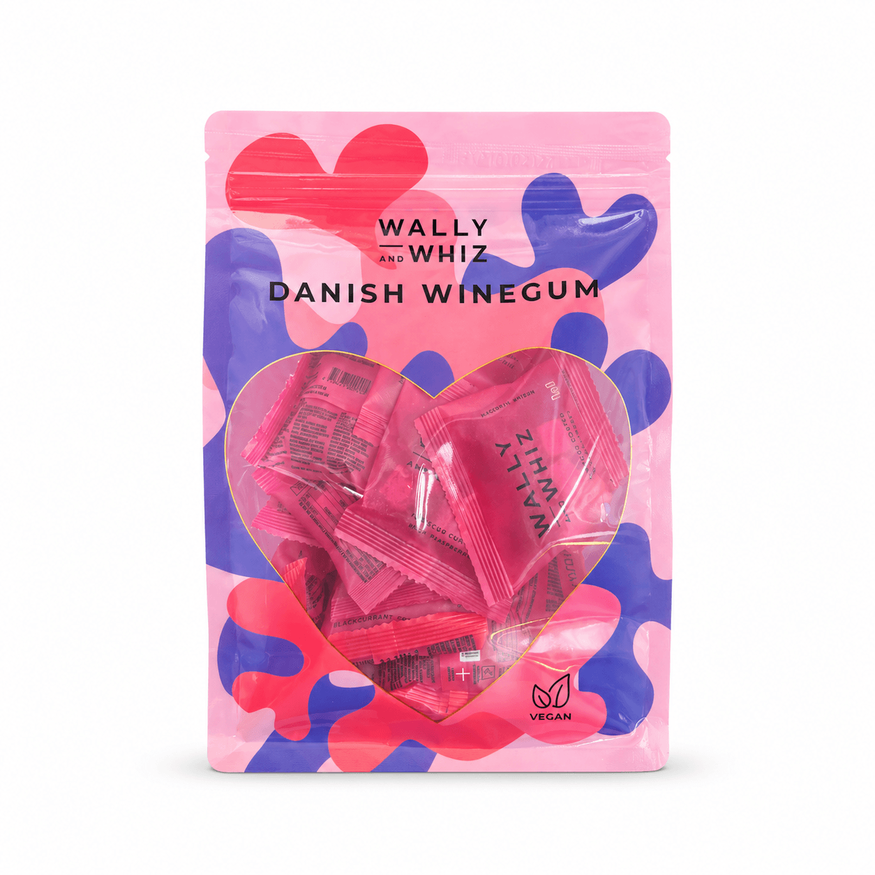 wally whiz hjerte flowpack gourmet vingummi winegum heart vegansk