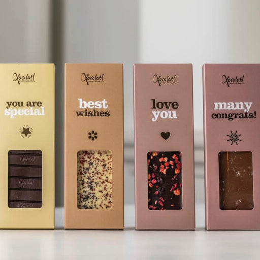 Chokoladebarer fra Xocolatl Love You