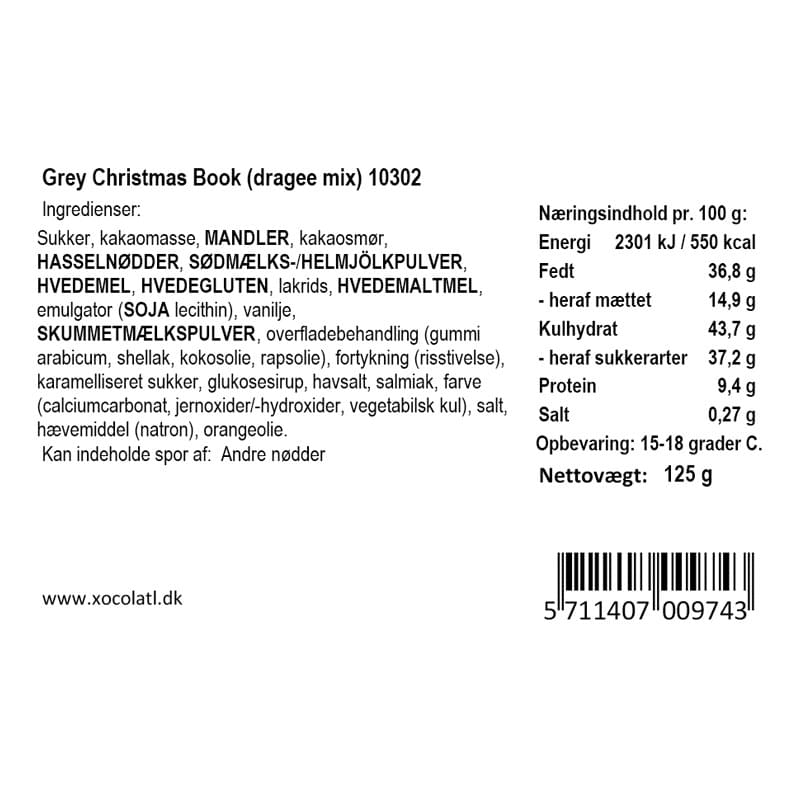Xocolatl - Grey Christmas Book.