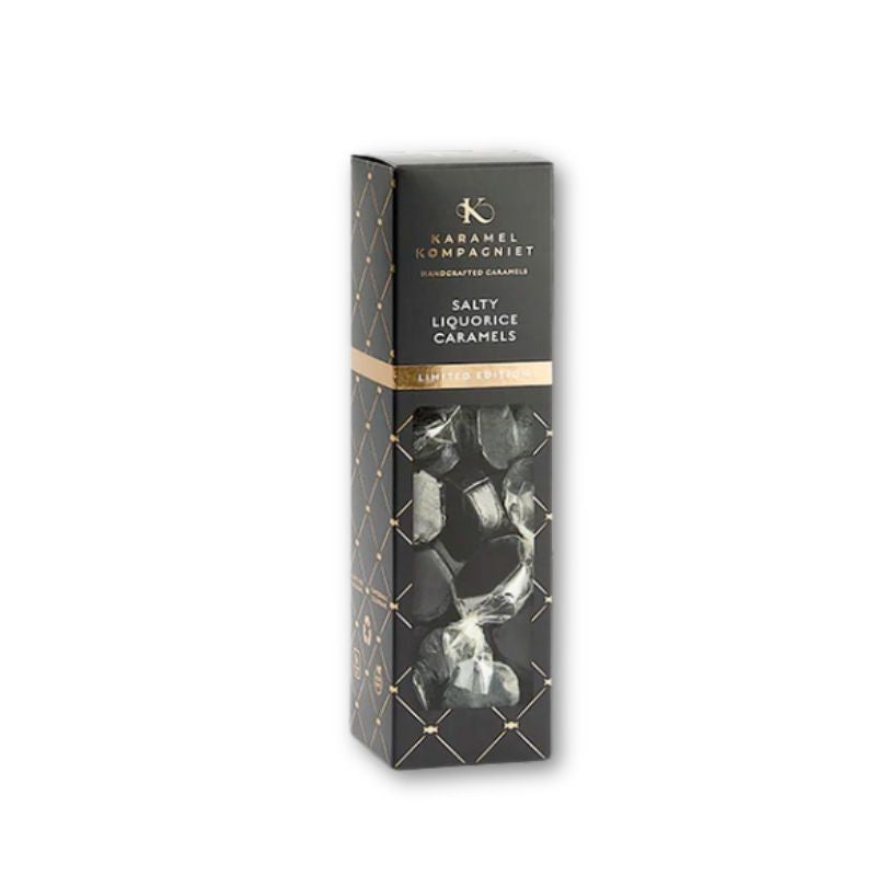 Salty Liquorice Caramels Limited Edition gaveæske med salt lakridskarameller fra Karamel Kompagniet