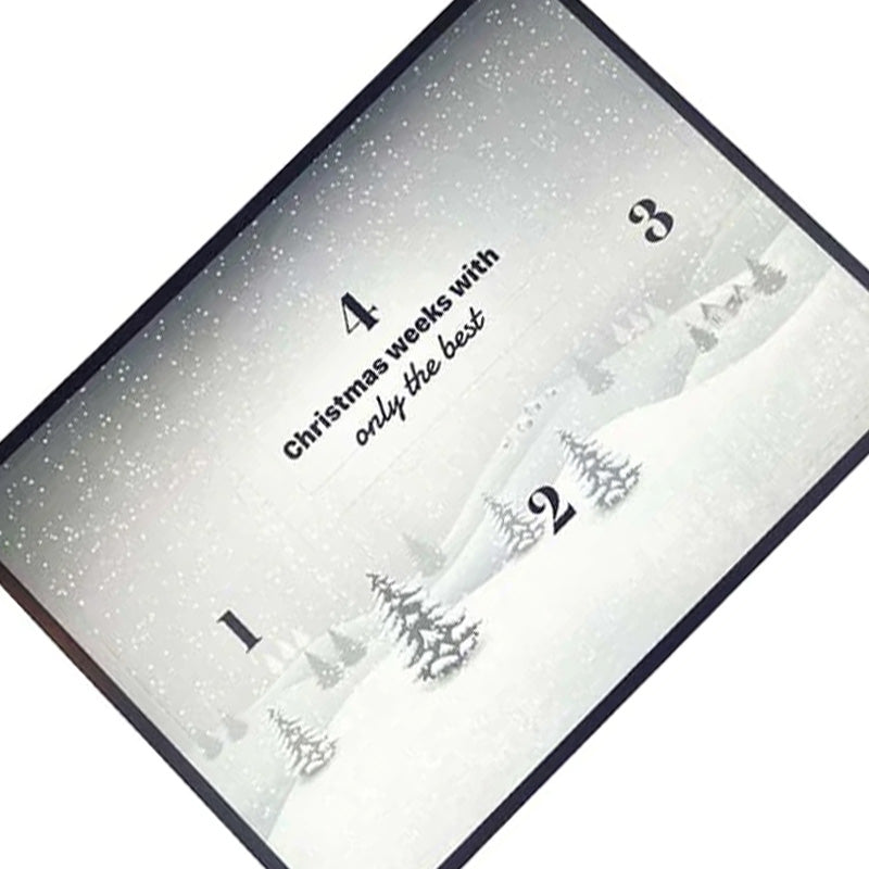 Kun Det Bedste - Kalenderomslag advent hvid