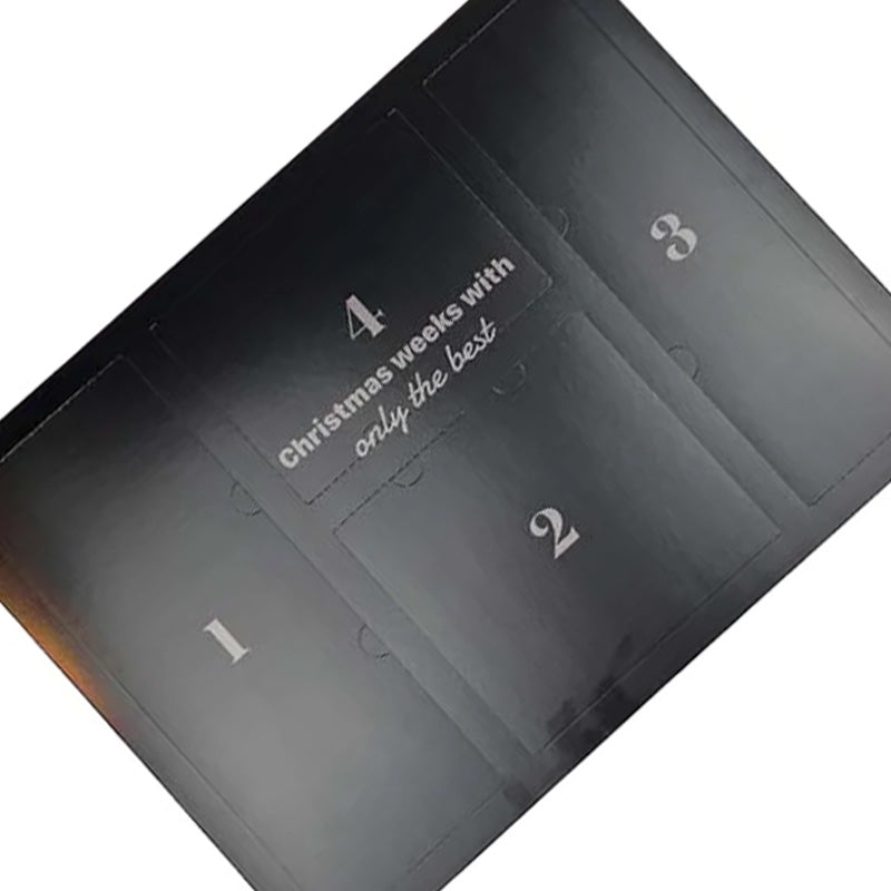 Kun Det Bedste - Kalenderomslag advent sort