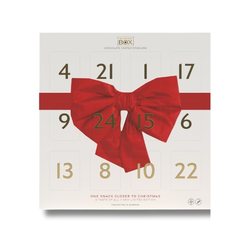 box the original chocolate coated winegums julekalender 2025