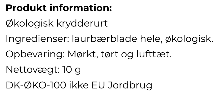 Mill & Mortar – Laurbærblade, hele