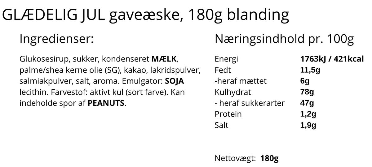 Karamelleriet -  GLÆDELIG JUL.