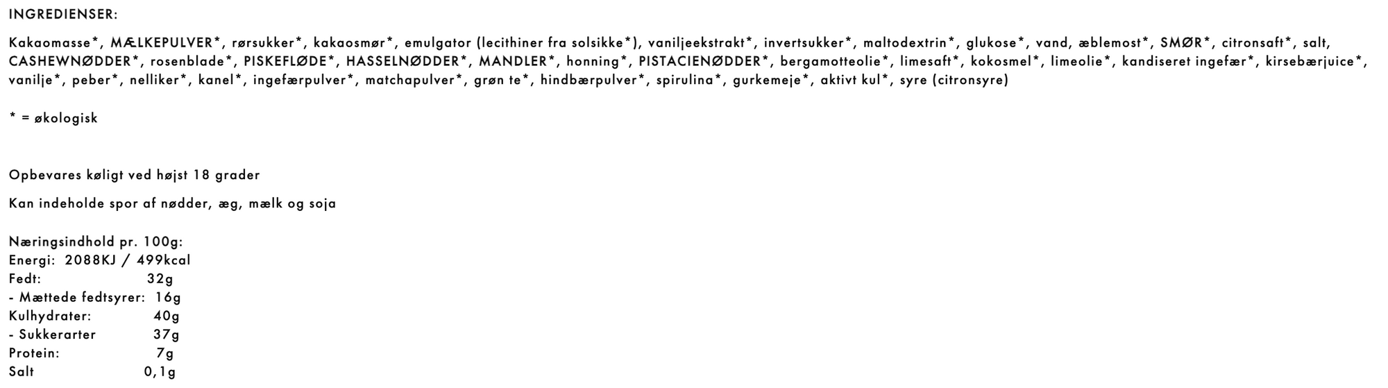 Anker Chokolade - Julekalender, Voksen