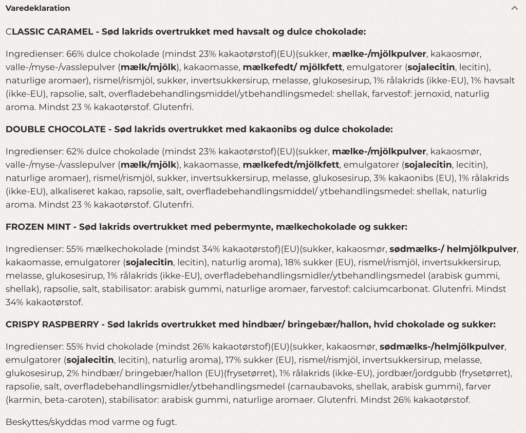 Bülow Lakrids - SMALL WINTER BLACK BOX