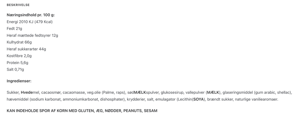 Spice by Spice - Pebernødder - Chokolade