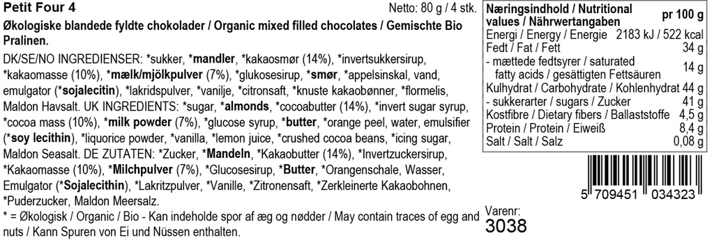 Summerbird - Petit Four gaveæske 4 stk