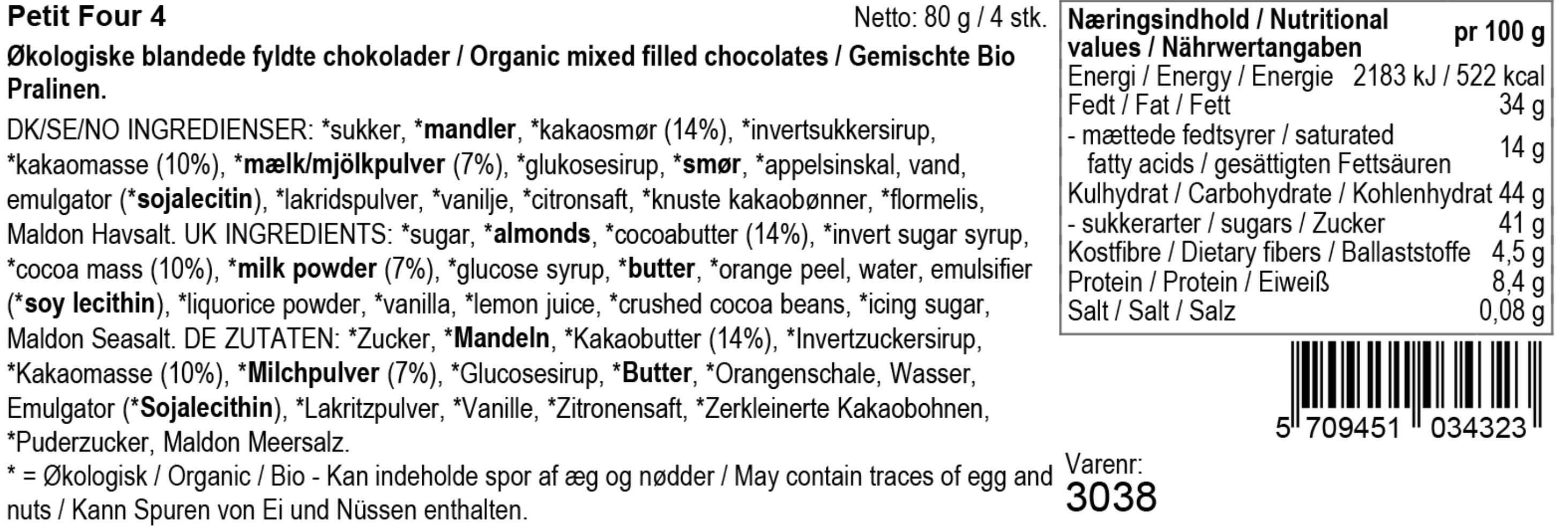 Summerbird - Petit Four gaveæske 4 stk