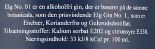 ELG GIN - No.1, alkoholfri