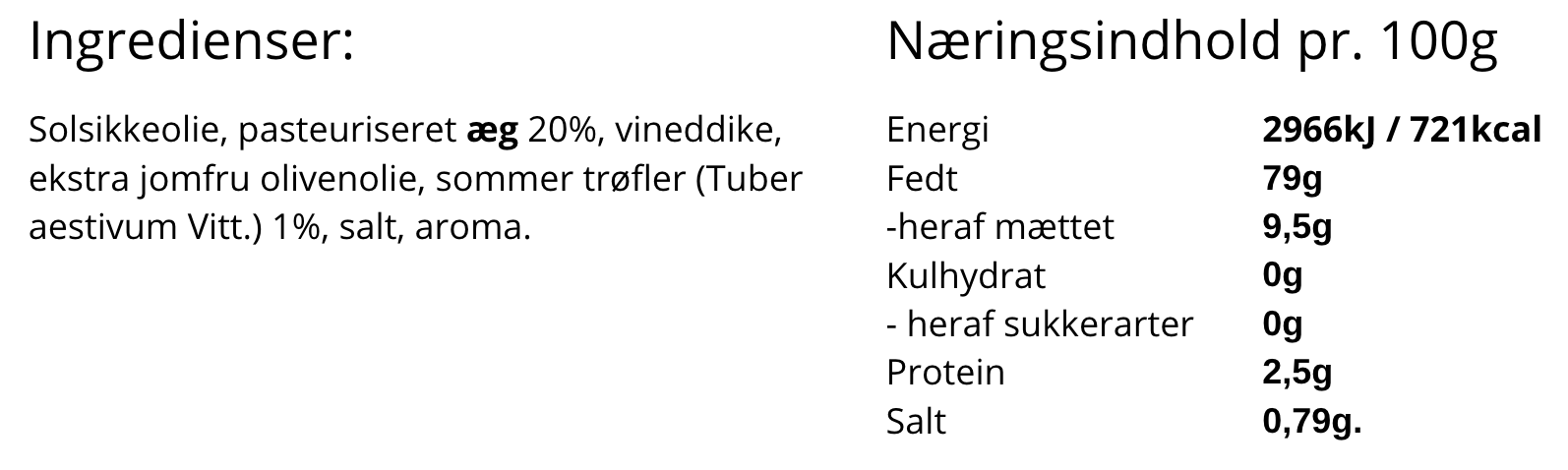 Tealdi - Trøffel mayonnaise