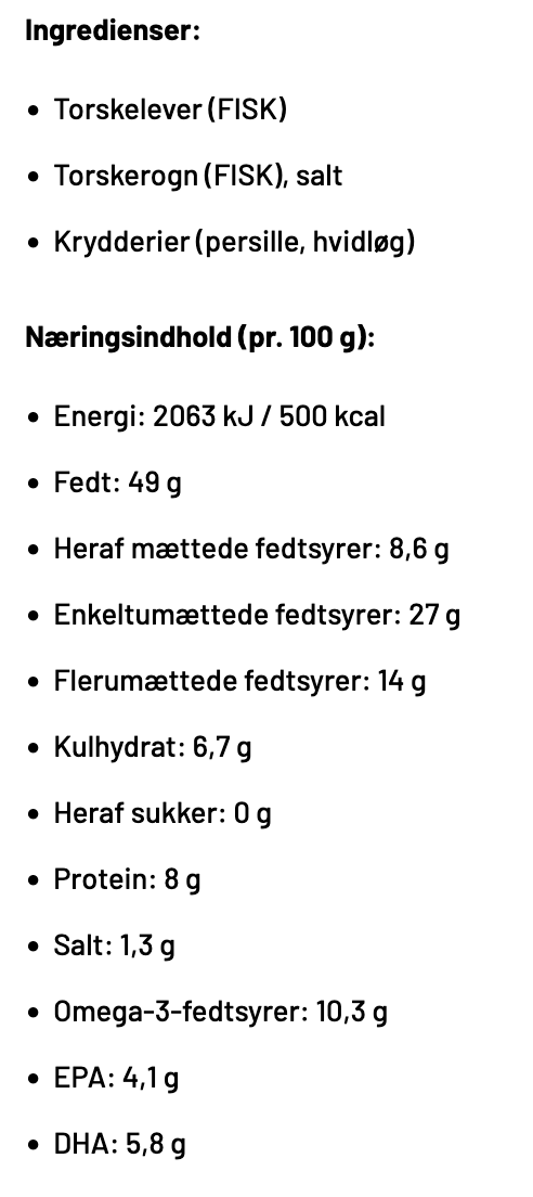 Grøndals torskeleverpaté – smørbar delikatesse med 20% rogn torskerogn prep prepping 