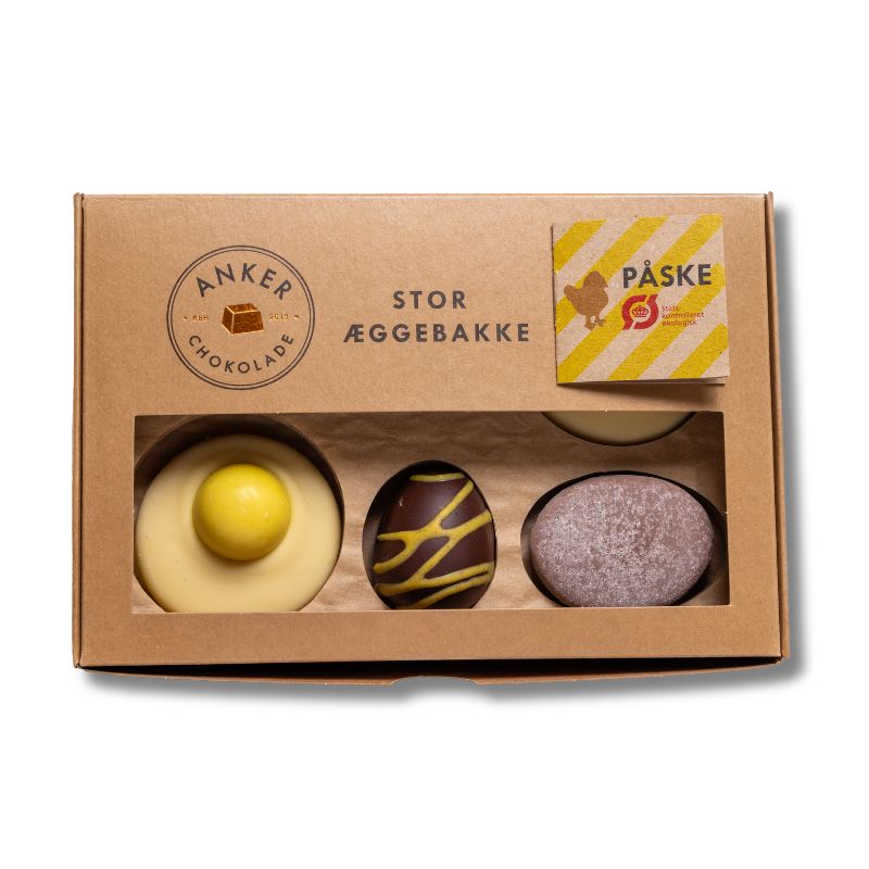 anker stor æggebakke økologisk chokolade påskeæg original