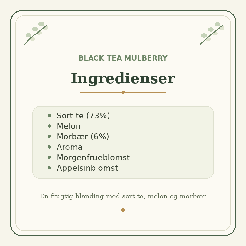 Teministeriet - Moomin Black Tea Mulberry