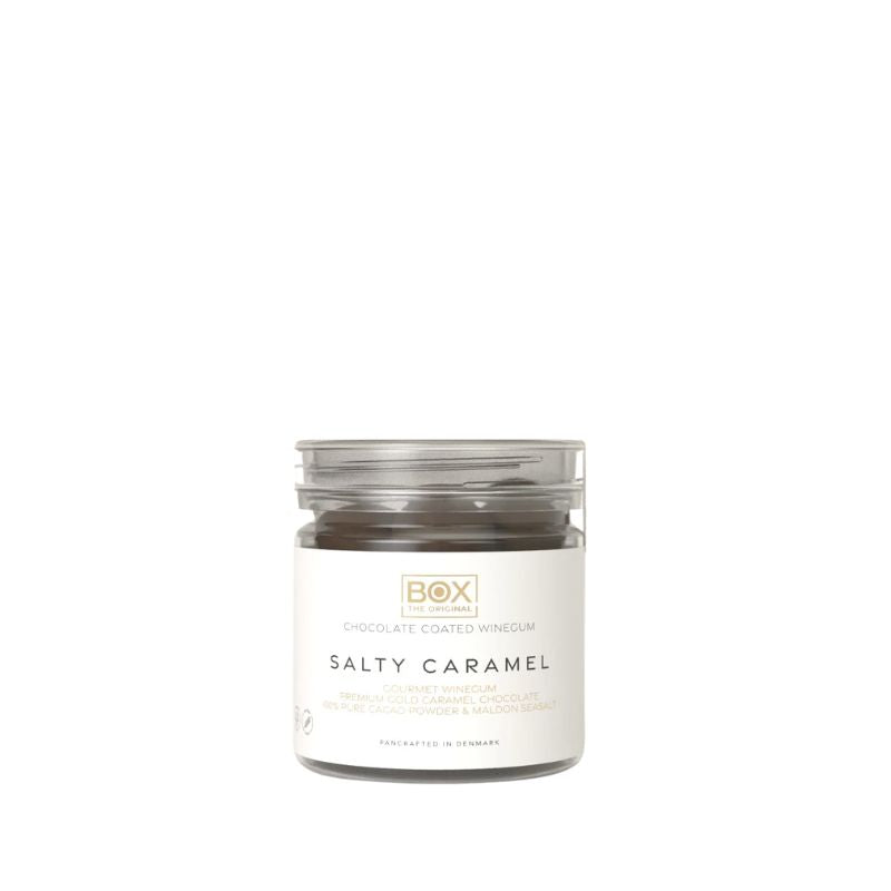 box the original salty caramel vingummi chokolade løvens hule 2026