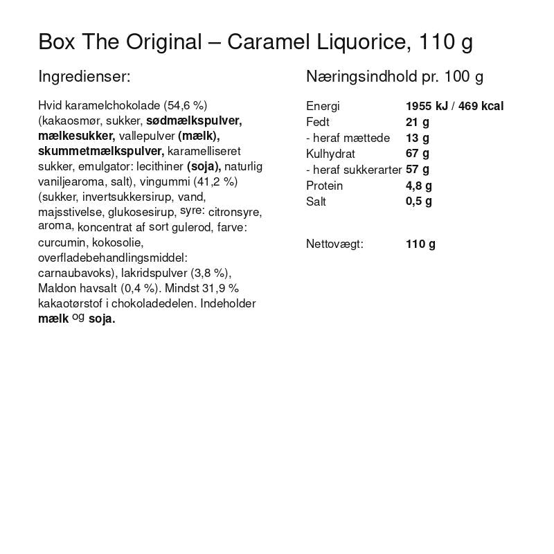 Box The Original – Caramel Liquorice - Small