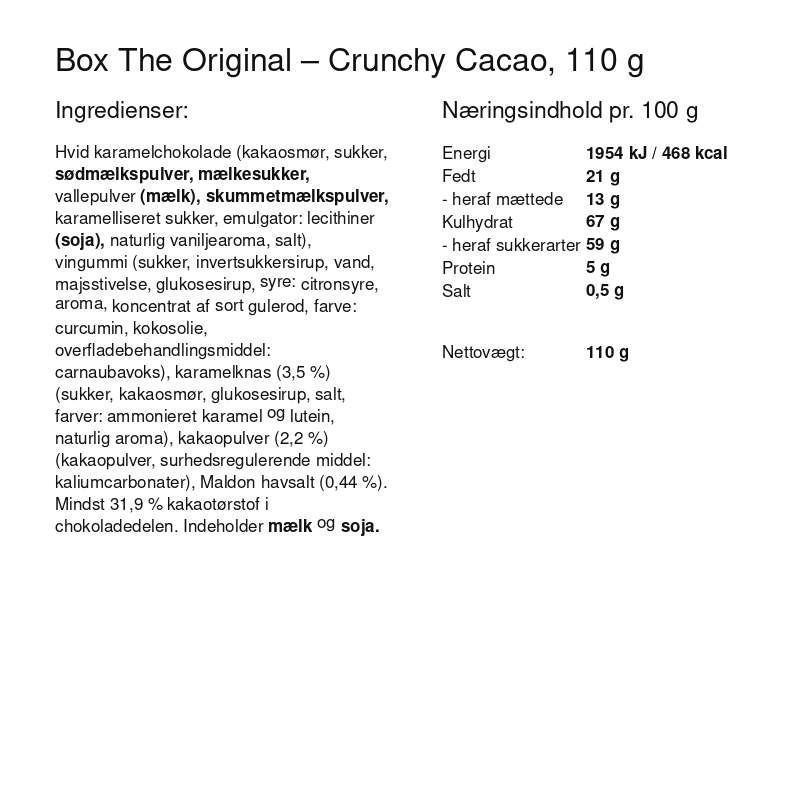 Box The Original – Crunchy Cacao - Small