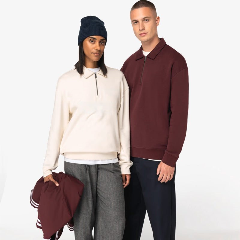 Custom Collection - Unisex sweatshirt, halv lynlås