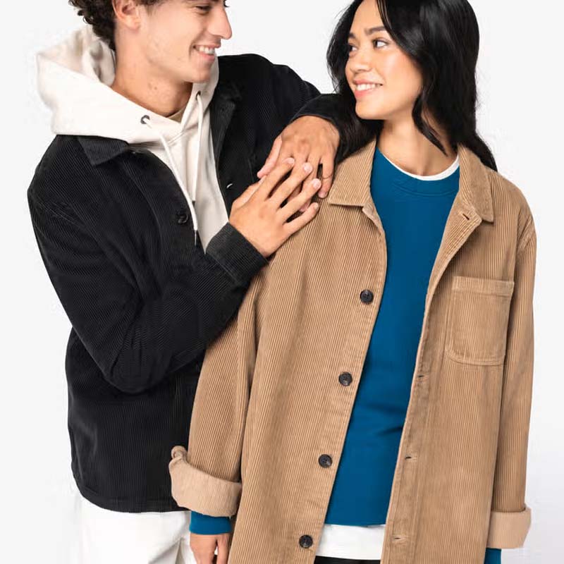 Custom Collection - Overshirt i fløjl
