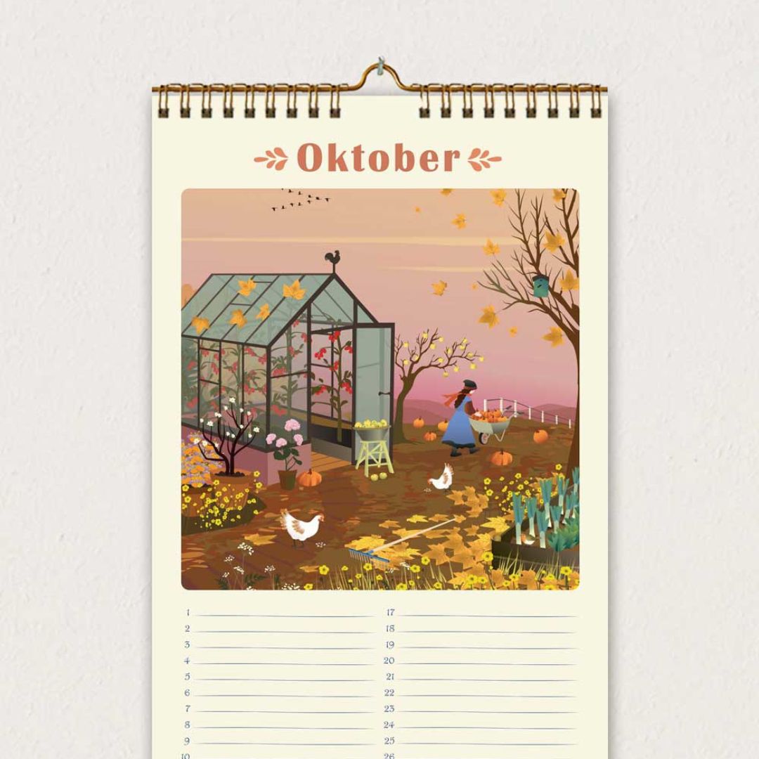 Fødselsdagskalender 17×29,7 cm med spiral ViSSEVASSE evighedskalender gaveidé