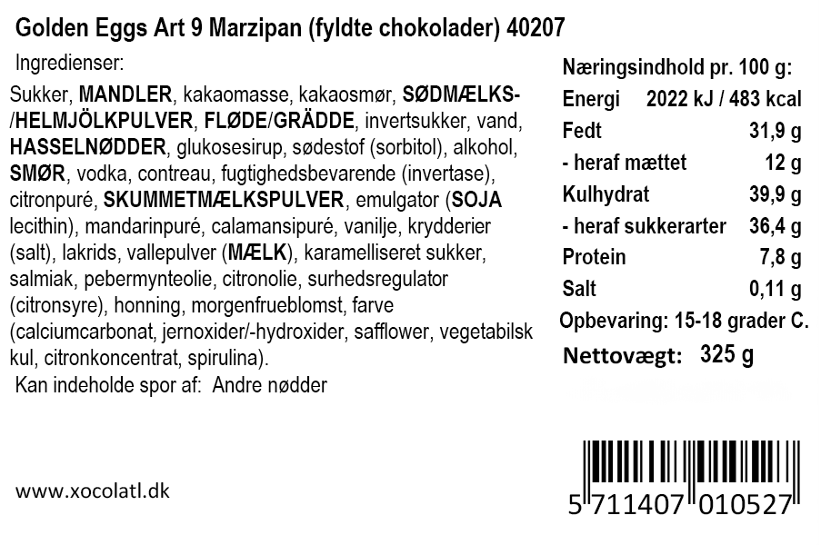 Xocolatl - Golden Eggs Art 9 Marzipan