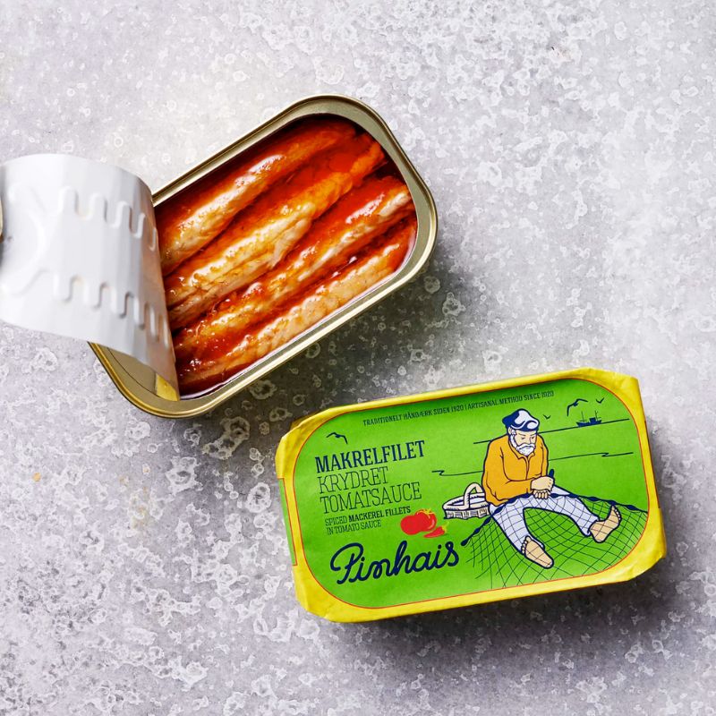 luksus gourmet prep prepping Makrel i tomat – Pinhais x Grøndals