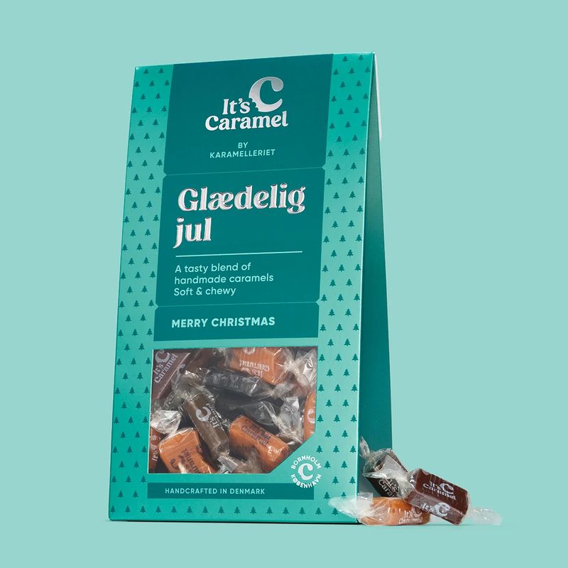 Karamelleriet -  GLÆDELIG JUL, stor karameller karamel 300g blandede