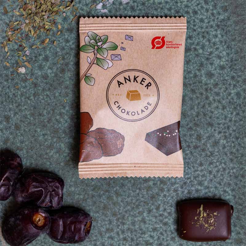 anker flowpacks dadel whisky chokolade dessertchokolade møde individuelt indpakket 