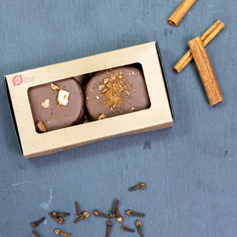 anker chokolade nougat kanel brunkager