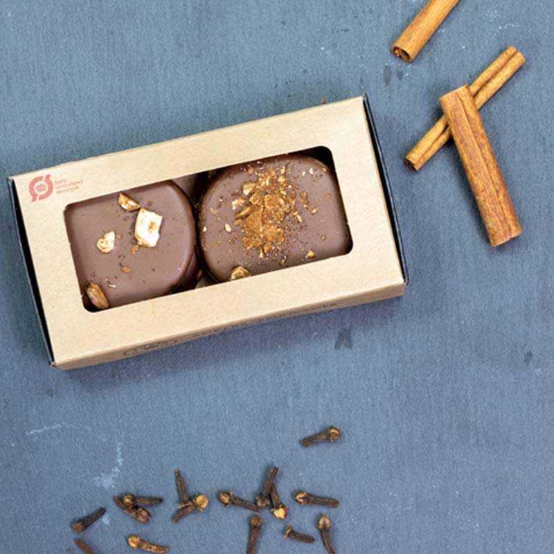 anker chokolade nougat kanel brunkager