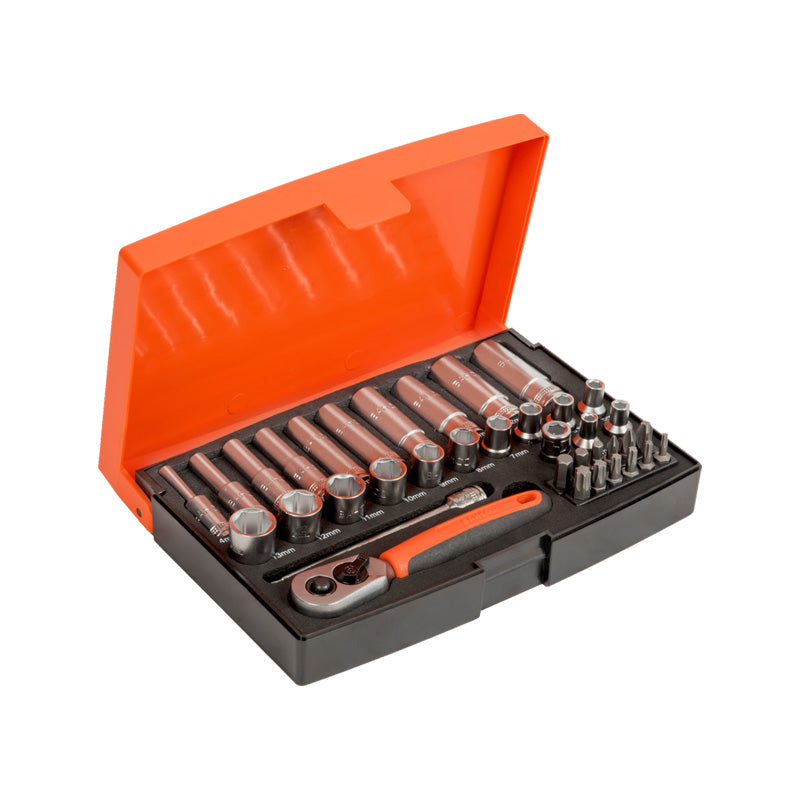 Bacho - Topnøglesæt 37 dele (1/4")