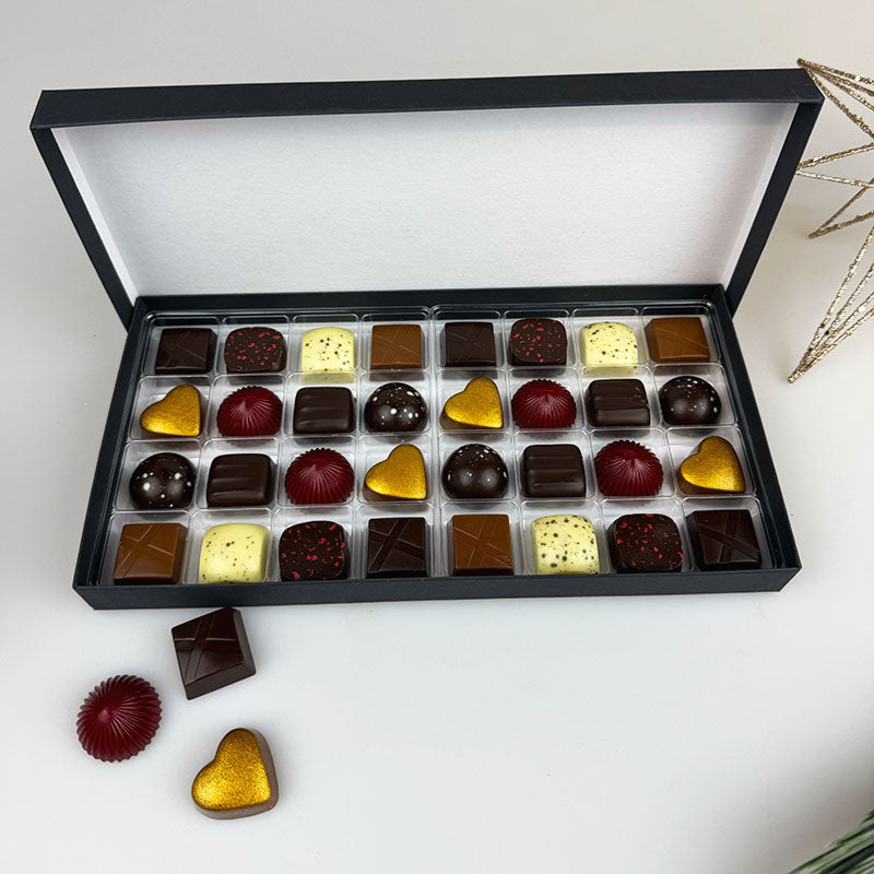 BEST chocolate - Juleæsken, 32 stk. dessertchokolade