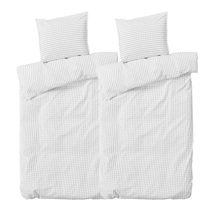 Bynord sengesæt - Erika Snow w. coal (2 sæt)