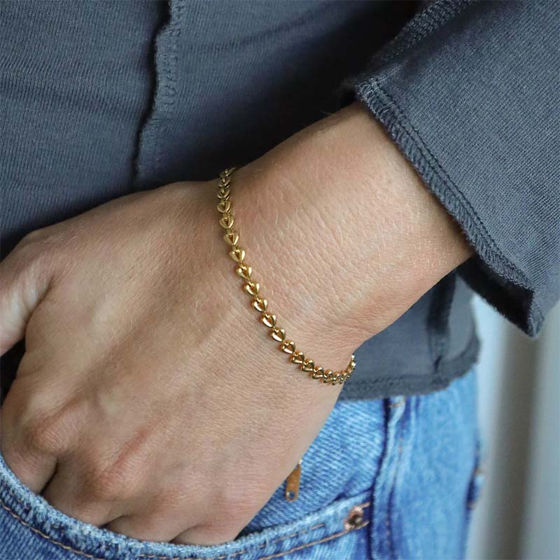 By Stær - Mindy armbånd, forgyldt