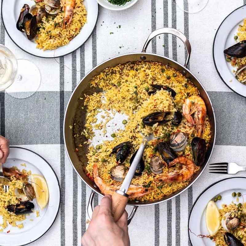 De Buyer – Stegepande Lyonnaise Carbone Plus, med 2 greb, 28 cm