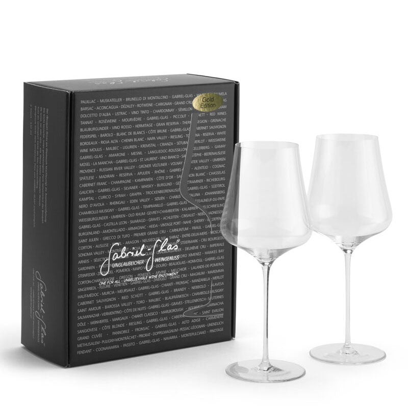 gabriel-glas goldedition 2stk vinglas wineglass champagneglas