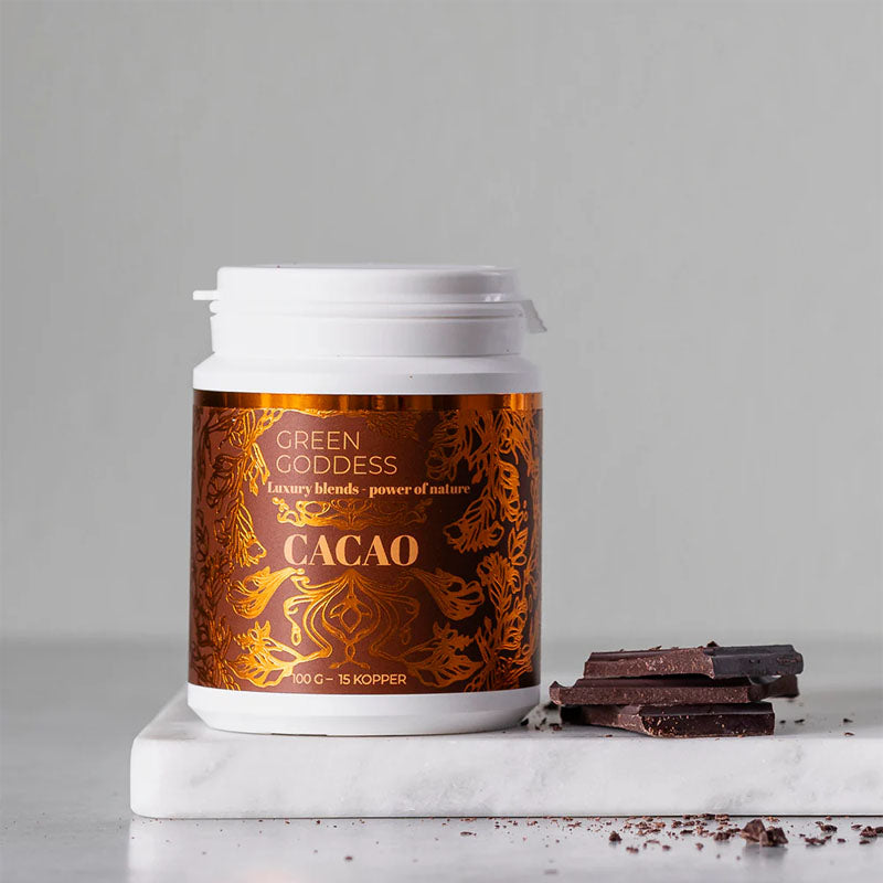 green goddess cacao kakao kakaopulver vegansk plantebaseret sukkerfri