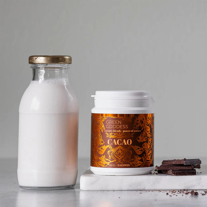 green goddess cacao kakao kakaopulver vegansk plantebaseret sukkerfri