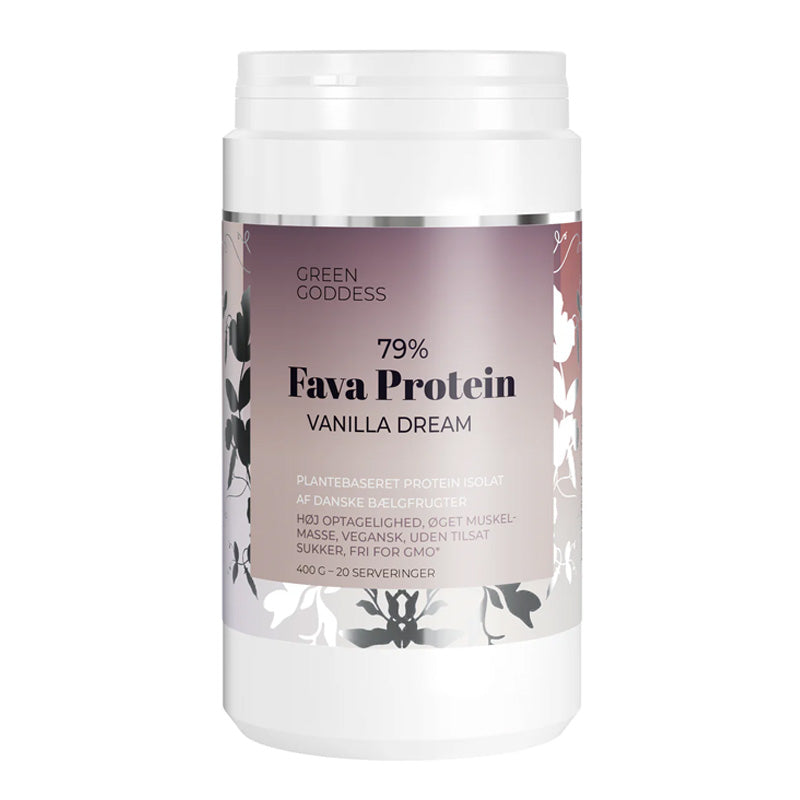green goddess favaprotein protein proteinpulver vanilje plantebaseret