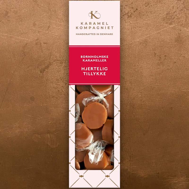 Karamel Kompagniet - "Hjertelig tillykke" - flødekarameller.