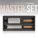 master set microplane wood handle graters træ rivejern