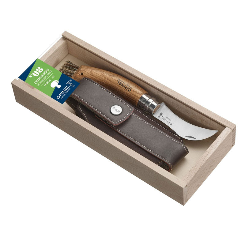 Opinel - Svampekniv med etui i gaveæske